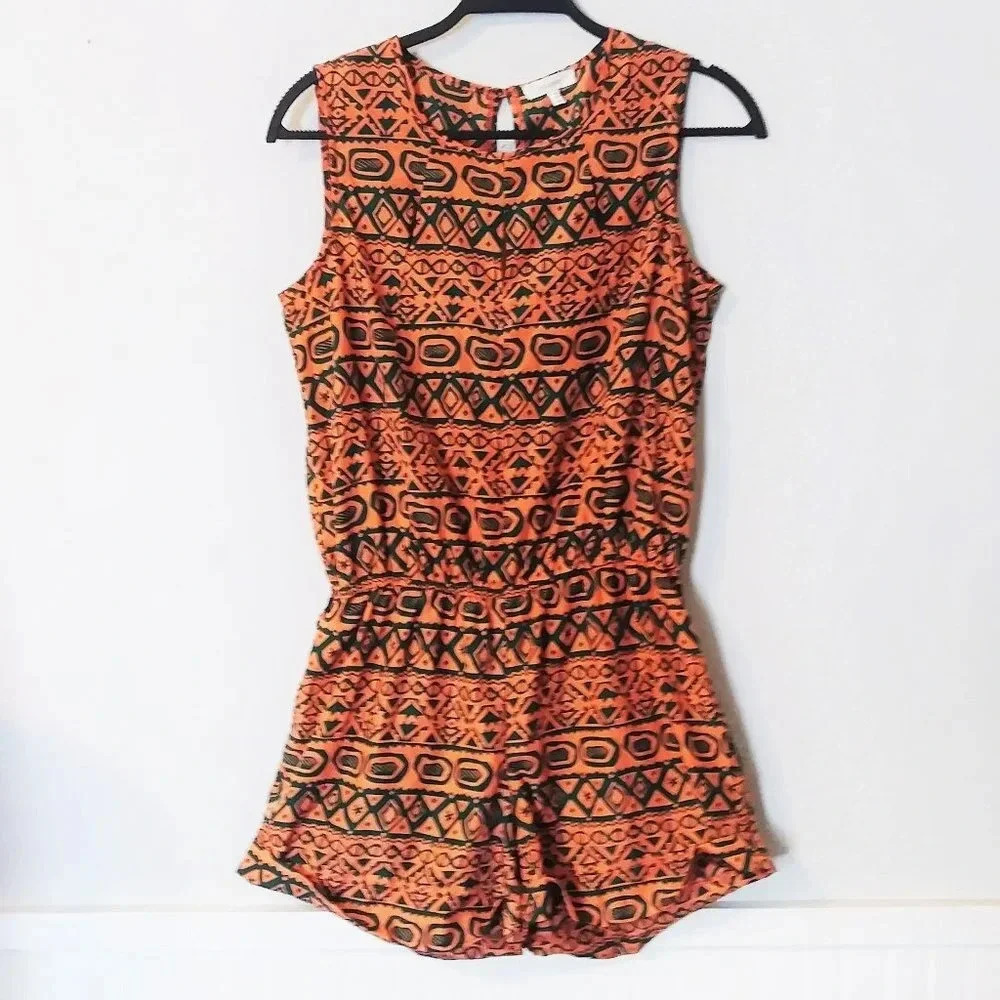 Dorothy Print Sleeveless‎ Romper Medium